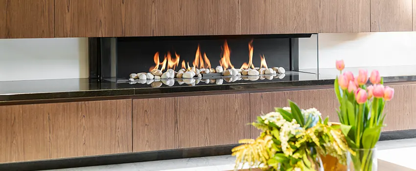 Double-height Fireplace Design Refurbishment in Audubon Park, Minnesota