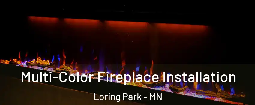 Multi-Color Fireplace Installation Loring Park - MN